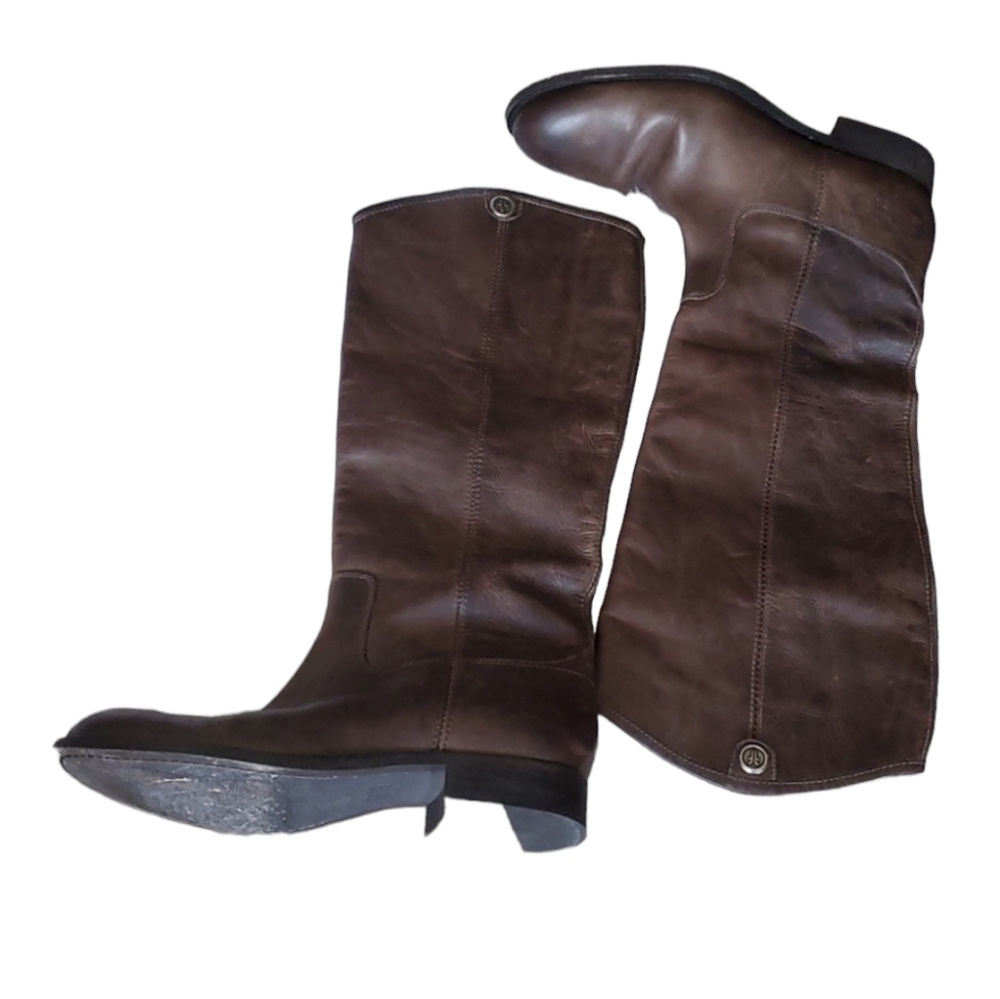 Frye Melissa  pullon brown riding leather boots size 8.5